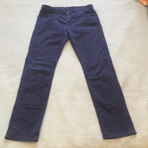 Mens navy chinos 33x34 Uniqlo